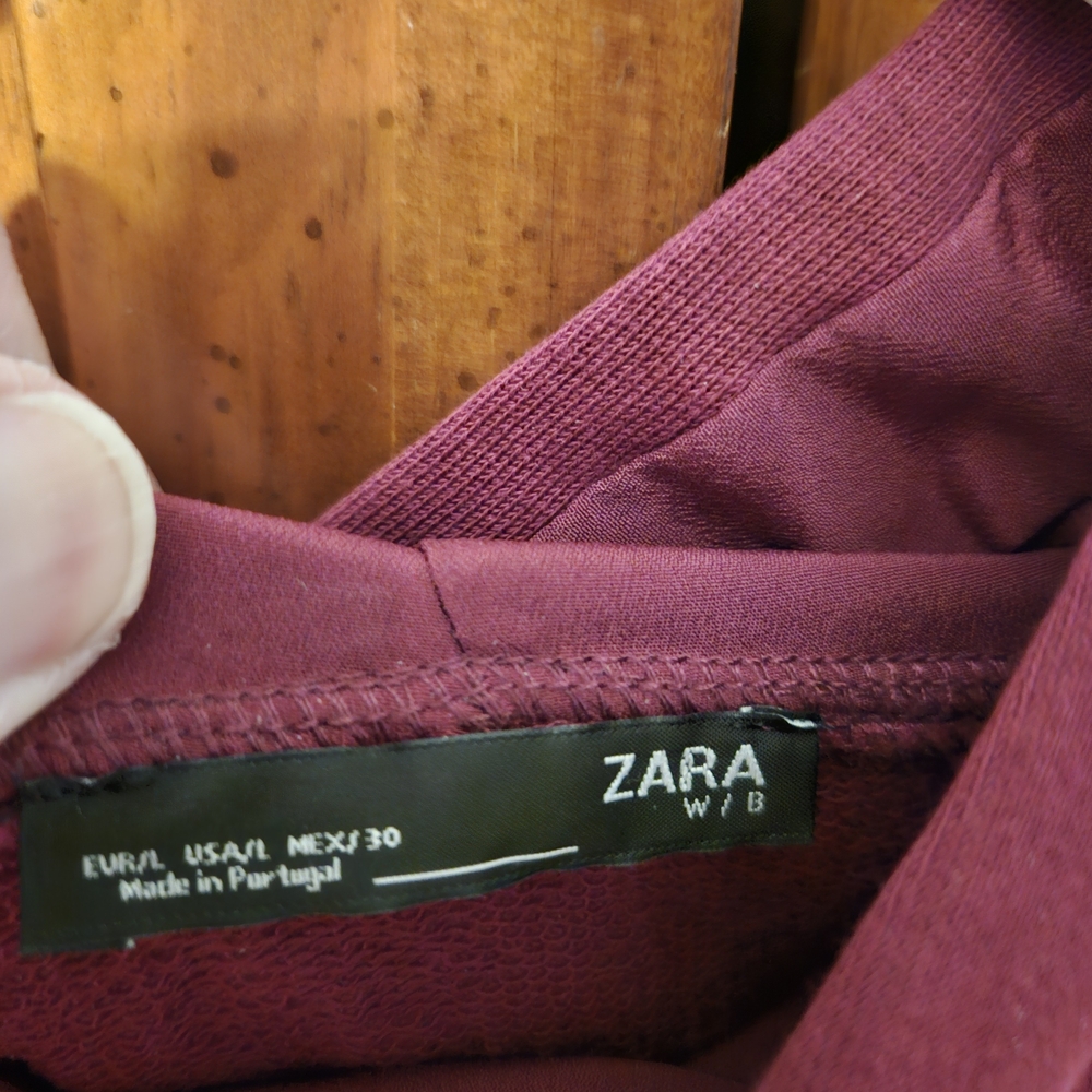 Zara Maroon Cowl Neck Sweater with Jewel Accents - Picture 4 of 4